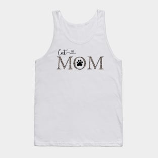 Cat mom brown Tank Top